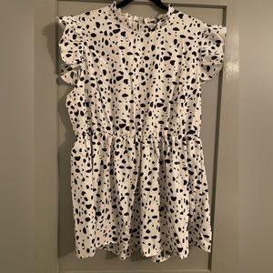 SHEIN cow print shirt 2XL